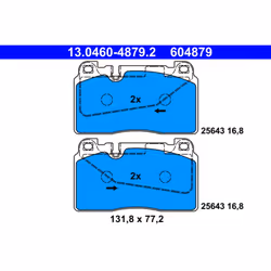 Set di pastiglie freno ATE 13.0460-4879.2, anteriore