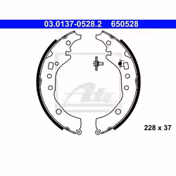 Ganasce Freno; ATE; 228 37 senza leva; per TOYOTA, SUBARU; 0449552130
