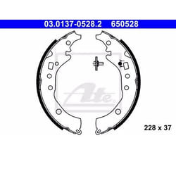 ATE 03.0137-0528.2 Ganasce Freno 228 37 senza leva TOYOTA: Yaris III Hatchback