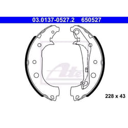 ATE 03.0137-0527.2 Ganasce Freno 228 43 con leva FORD: Ecosport Mk2