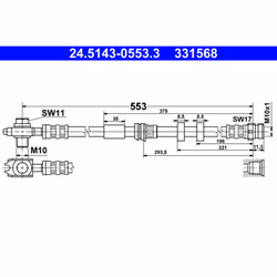 Apertura chiave 1 [mm]: 11. Apertura chiave 2 [mm]: 17. Articolo complementare/info integrativa 2: con vite cava. Dimensioni  ...
