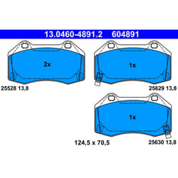 Set di pastiglie freno ATE 13.0460-4891.2, anteriore