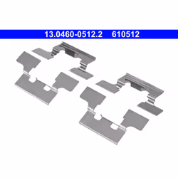 Set di accessori, pastiglia del freno a disco ATE 13.0460-0512.2