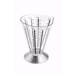 GEFU SATURAS bicchiere dosatore 0,5 L Acciaio inox, Stirene Acrilonitrile (SAN)