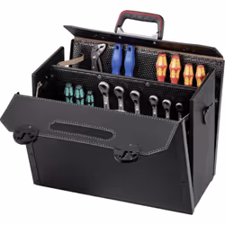 Dettagli tecnici Caratteristiche borsa porta utensili con divisorio centrale Colore Nero Dimensione del prodotto, larghezza 5 ...
