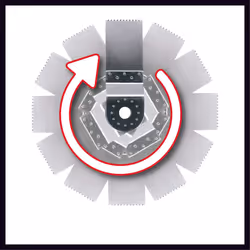 Einhell Multifunktionswerkzeug TE-MG 200 CE (200 W, Konstantelektronik, Staubabsaugung, 6x Schleifpapier, Schaber, Sägeblatt, im Koffer) - Vista aggiuntiva 9