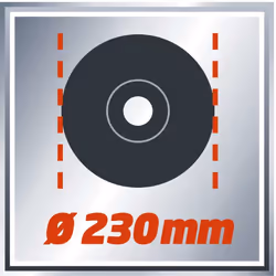 Einhell TE-AG 230 smerigliatrice angolare 23 cm 6500 Giri/min 2350 W 6,01 kg - Vista aggiuntiva 8