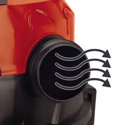 Einhell TE-VC 1925 SA 25 L Aspiratore a cilindro Secco e bagnato 2600 W Sacchetto per la polvere - Vista aggiuntiva 7