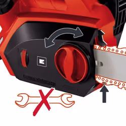 Einhell 4501720 motosega 2000 W Nero, Rosso - Vista aggiuntiva 4
