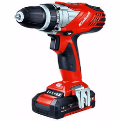 Einhell TE-CD 18 Li Kit, Pistola avvitatrice, Impugnatura a pistola, Mandrino a rilascio rapido, Nero, Rosso, Clip da cintura ...