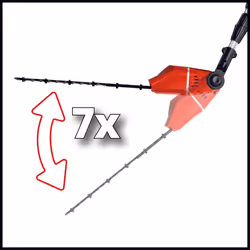 Einhell Ebrancheur et taille-haie sans fil sur batterie GE-HC 18 Li T Set Power X-Change (lithium ion, 18 V, télescopique, scie à chaîne de 170 mm, taille-haie de 400 mm y compris batterie de 3.0 Ah et chargeur) - Vista aggiuntiva 7