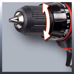Einhell TC-CD 18-2 Li Senza chiave 980 g Nero, Rosso - Vista aggiuntiva 6