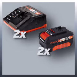 Einhell GE-CM 43 Li M Kit Tagliaerba a spinta Batteria Nero, Grigio, Rosso - Vista aggiuntiva 4