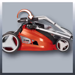 Einhell GE-CM 43 Li M Kit Tagliaerba a spinta Batteria Nero, Grigio, Rosso - Vista aggiuntiva 5