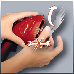 Einhell GC-CG 3.6 Li WT cesoia per erba cordless 7 cm 3,6 V Ioni di Litio Alluminio, Nero, Rosso - Vista aggiuntiva 4
