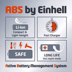 Einhell GC-CT 18/24 Li P 24 cm Batteria Nero, Rosso - Vista aggiuntiva 7