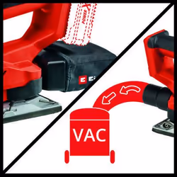 Einhell TE-OS 18/230 Li Solo Levigatrice a fogli 11000 Giri/min 22000 OPM Nero, Rosso - Vista aggiuntiva 5