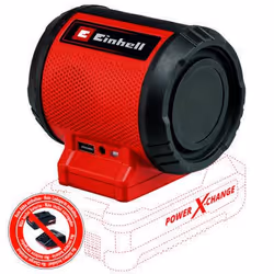 Einhell TC-SR 18 Li BT - Solo, 3 W, 120 - 20000 Hz, Con cavo e senza cavo, Micro-USB A, Nero, Rosso, Pulsanti