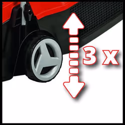 Einhell GE-CM 18/32 Li-Solo Tagliaerba a spinta Batteria Nero, Rosso - Vista aggiuntiva 7