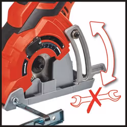 Einhell TC-CS 89 8,9 cm Nero, Rosso, Argento 7200 Giri/min 600 W - Vista aggiuntiva 4