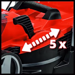 Einhell GE-CM 18/33 Li-Solo Tagliaerba a spinta Batteria Nero, Rosso - Vista aggiuntiva 4
