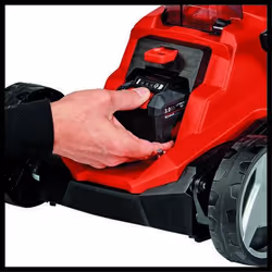 Einhell GE-CM 18/33 Li-Solo Tagliaerba a spinta Batteria Nero, Rosso - Vista aggiuntiva 8