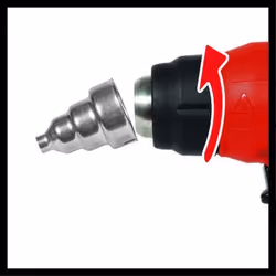 Einhell TE-HA 18 Li Pistola ad aria calda 200 l/min 550 °C Nero, Rosso - Vista aggiuntiva 7