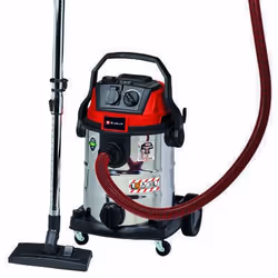 Einhell TE-VC 2025 SACL, 2200 W, Aspiratore a cilindro, Secco e bagnato, HEPA, Filtro, Nero, Rosso, Argento