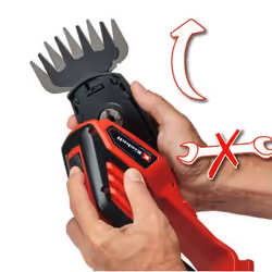 Einhell GE-CG 18/100 cesoia per erba cordless 8 mm 18 V Ioni di Litio Nero, Rosso - Vista aggiuntiva 4