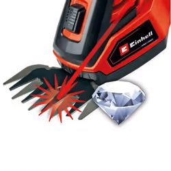 Einhell GE-CG 18/100 cesoia per erba cordless 8 mm 18 V Ioni di Litio Nero, Rosso - Vista aggiuntiva 6