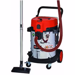Einhell TE-VC 2350 SACL, 1800 W, Secco e bagnato, Sacchetto per la polvere, 74 dB, Rosso, Acciaio inox