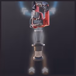 Einhell TE-SV 18 Li-Solo Aspirapolvere a bastone 2 in 1 Batteria Secco Senza sacchetto Nero, Rosso - Vista aggiuntiva 6