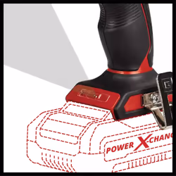 Einhell TP-CD 18/60 Li-i BL 32000 Giri/min Senza chiave 1,37 kg Nero, Rosso - Vista aggiuntiva 7