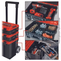 Einhell E-Case Tower Nero, Rosso Polipropilene (PP) - Vista aggiuntiva 4
