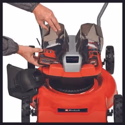Einhell Akku-Rasenmäher GE-CM 36/48 Li M-| Solo Tagliaerba a spinta Batteria Nero, Rosso - Vista aggiuntiva 7