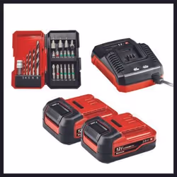 Einhell TE-CD 12/1 Li +22+CL (2x2.0Ah) Nero, Metallico, Rosso - Vista aggiuntiva 5