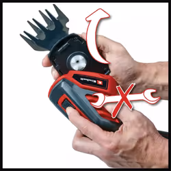Einhell GC-CG 3,6/70 Li cesoia per erba cordless 7 cm 3,6 V Ioni di Litio Alluminio, Nero, Rosso - Vista aggiuntiva 5