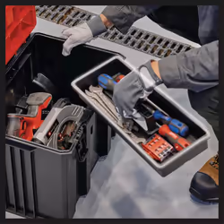 Einhell E-Case M valigetta porta attrezzi Custodia rigida Nero, Rosso - Vista aggiuntiva 6