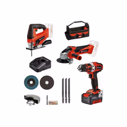 Il Kit TE-TK 18/3 Li di Einhell è l'attrezzatura ideale per chi cerca un set di utensili versatili e potenti per la propria o ...