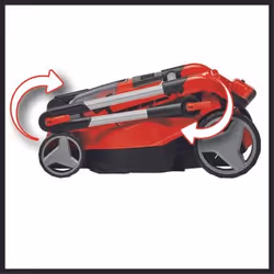 Einhell RASARRO 36/40 (2x4.0Ah) Tagliaerba a spinta Batteria Nero, Rosso - Vista aggiuntiva 4