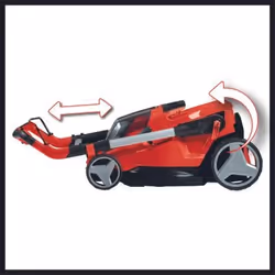 Einhell RASARRO 36/42 (2x5,2Ah) Tagliaerba a spinta Batteria Nero, Rosso - Vista aggiuntiva 4