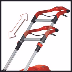 Einhell RASARRO 36/42 (2x5,2Ah) Tagliaerba a spinta Batteria Nero, Rosso - Vista aggiuntiva 5