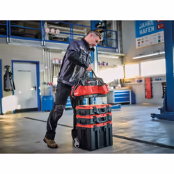 Einhell 4540036 cassetta per attrezzi Nero, Rosso