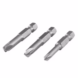 wolfcraft GmbH 4006885126701, 3 pz, Torx di sicurezza, T10, T6, T8, 50 mm, 25,4 / 4 mm (1 / 4"), Esagonale