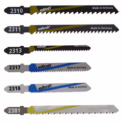 wolfcraft GmbH 2358000, Lama per seghetto alternativo, Alluminio, Truciolare, Laminato, MDF, Di metalli non ferrosi, Plastica ...