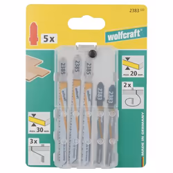 wolfcraft GmbH 2383100 lama per sega a gattuccio, sega a traforo e sega universale Lama per seghetto alternativo 5 pz - Vista aggiuntiva 2