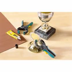 wolfcraft GmbH FZR 30 Morsetto a cricchetto 3 cm Grigio, Turchese, Giallo - Vista aggiuntiva 5