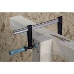 wolfcraft GmbH 3059000 morsa Morsetto a barra 8 cm Nero, Metallico, Turchese - Vista aggiuntiva 2