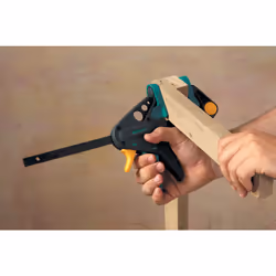wolfcraft GmbH 3456000 morsa Morsetto a barra 15 cm Verde, Grigio, Giallo - Vista aggiuntiva 4