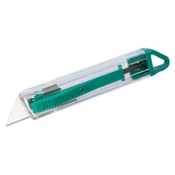 wolfcraft GmbH 4135000 Taglierino Verde, Metallico, Trasparente Coltello a lama di rasoio